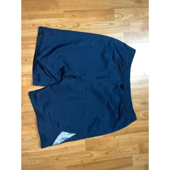 Nike Basketball Shorts Blue Silver Active Wear Bottoms Sports Large - Picture 4 of 7